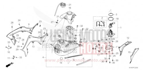 RESERVOIR A CARBURANT CRF110FP de 2023